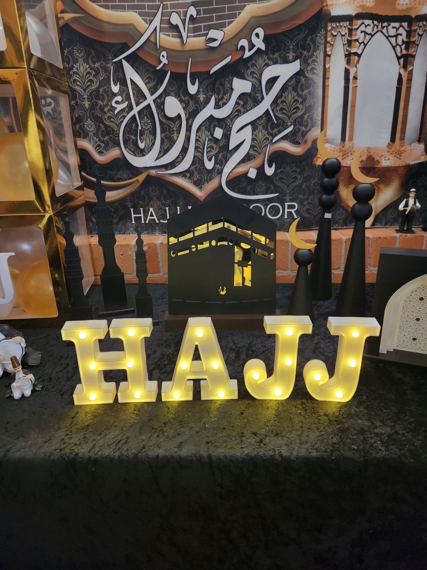 HAJJ Letter Lights