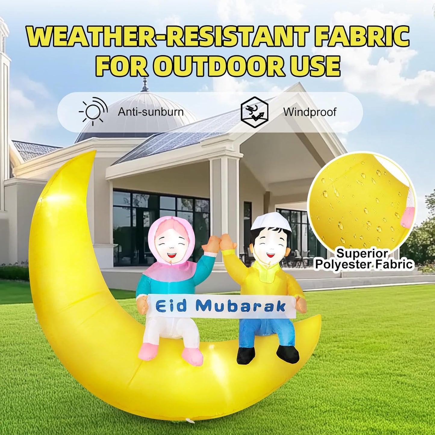 Reversable Ramadan/Eid Mubarak Kids Inflatable (Indoor/outdoor)