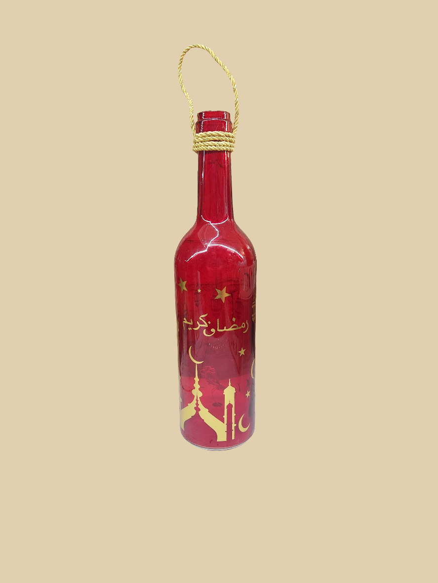 Hanging Ramadan lighted Lantern, Bottle shape
