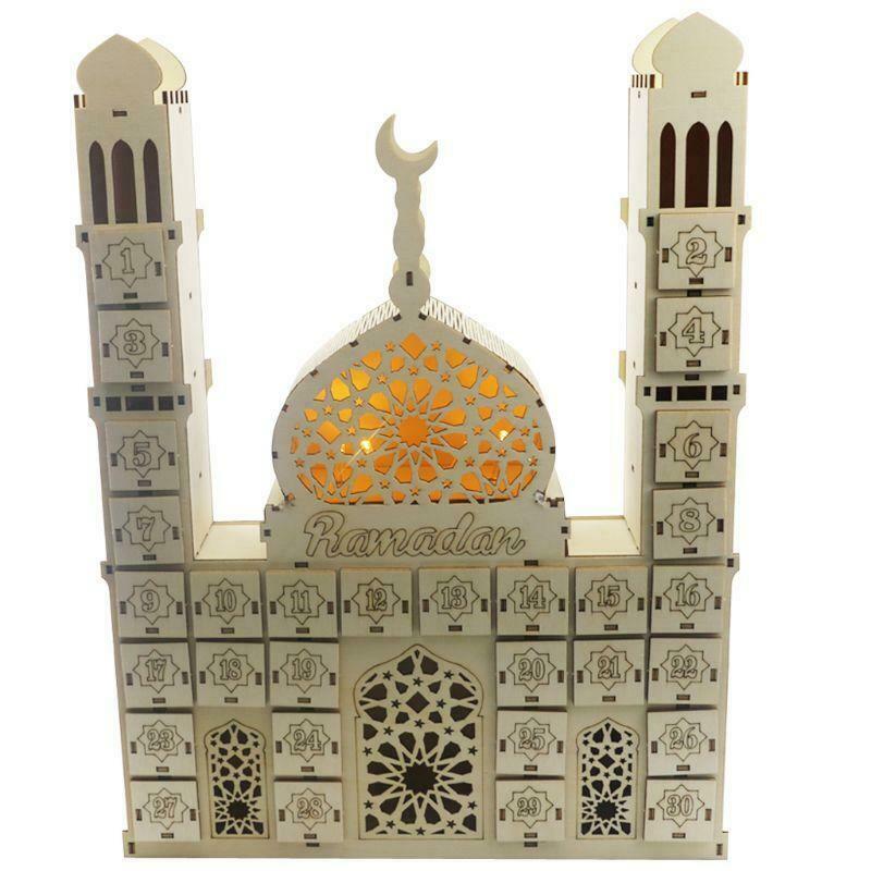 Wooden Eid Ramadan Mubarak Advent Calendar