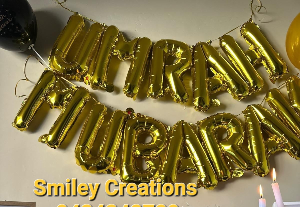 Umrah Mubarak Balloon Letter Set