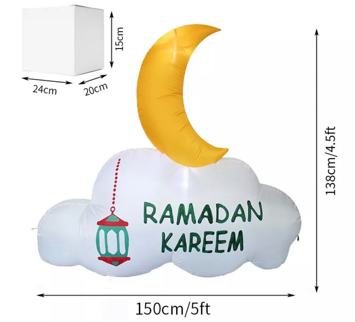 Ramadan/Eid Double Sided Inflatable Crescent
