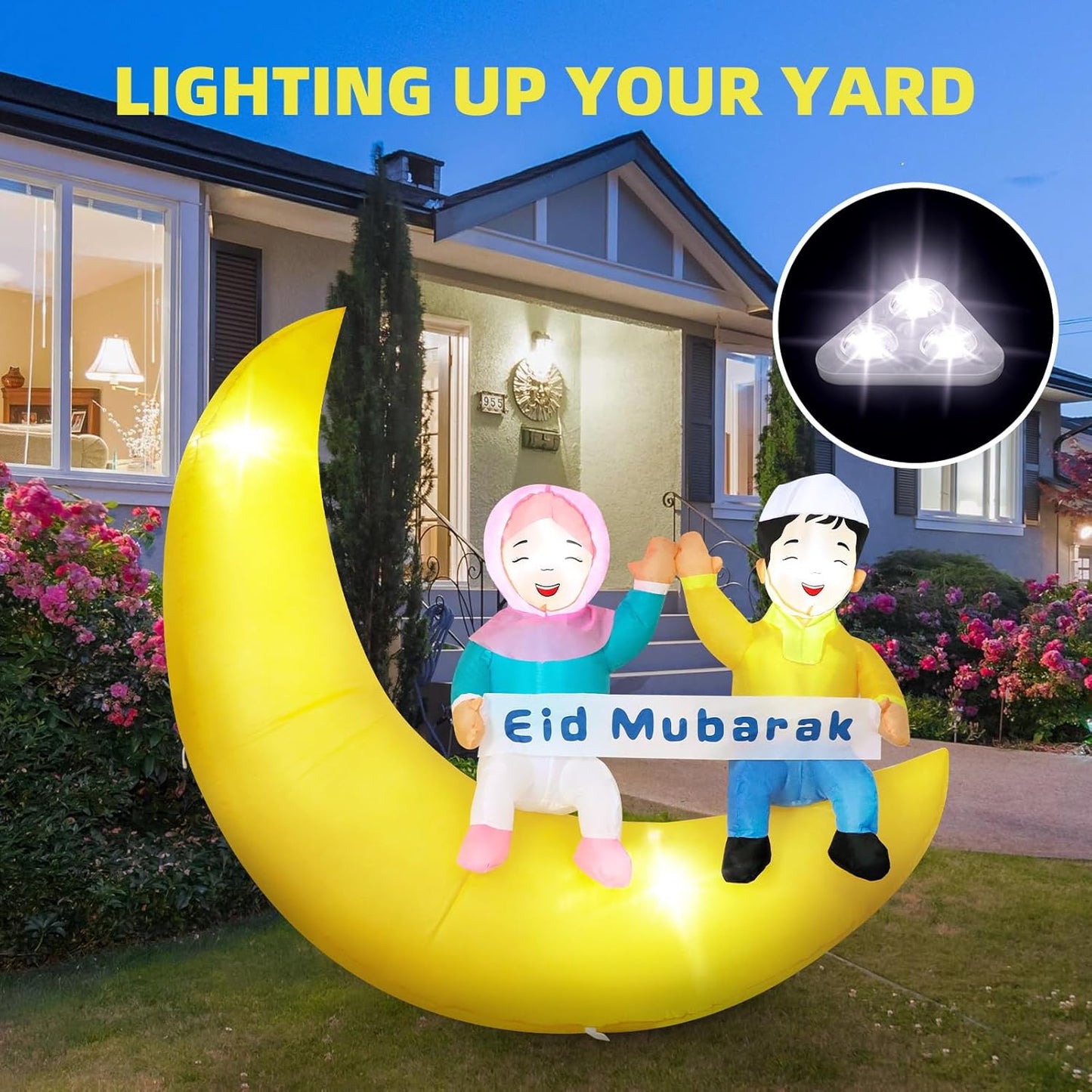 Reversable Ramadan/Eid Mubarak Kids Inflatable (Indoor/outdoor)