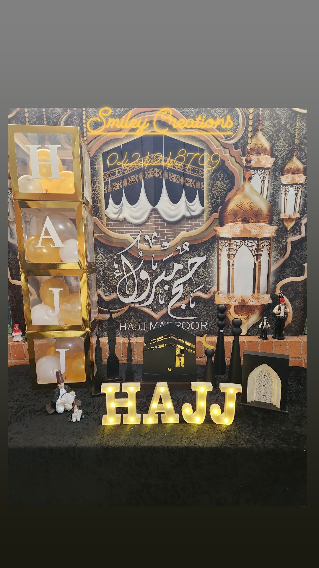 HAJJ Letter Lights