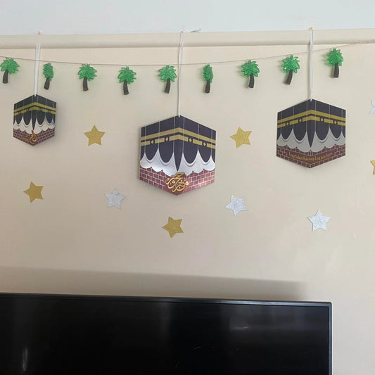 Set of 3 Kaaba design for Hajj