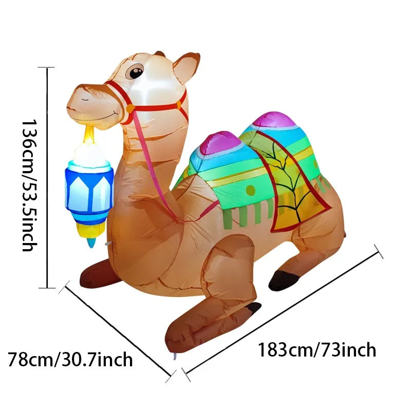Jamal: The Camel Ramadan Inflatable Balloon, LED Light Eid Mubarak Inflatables