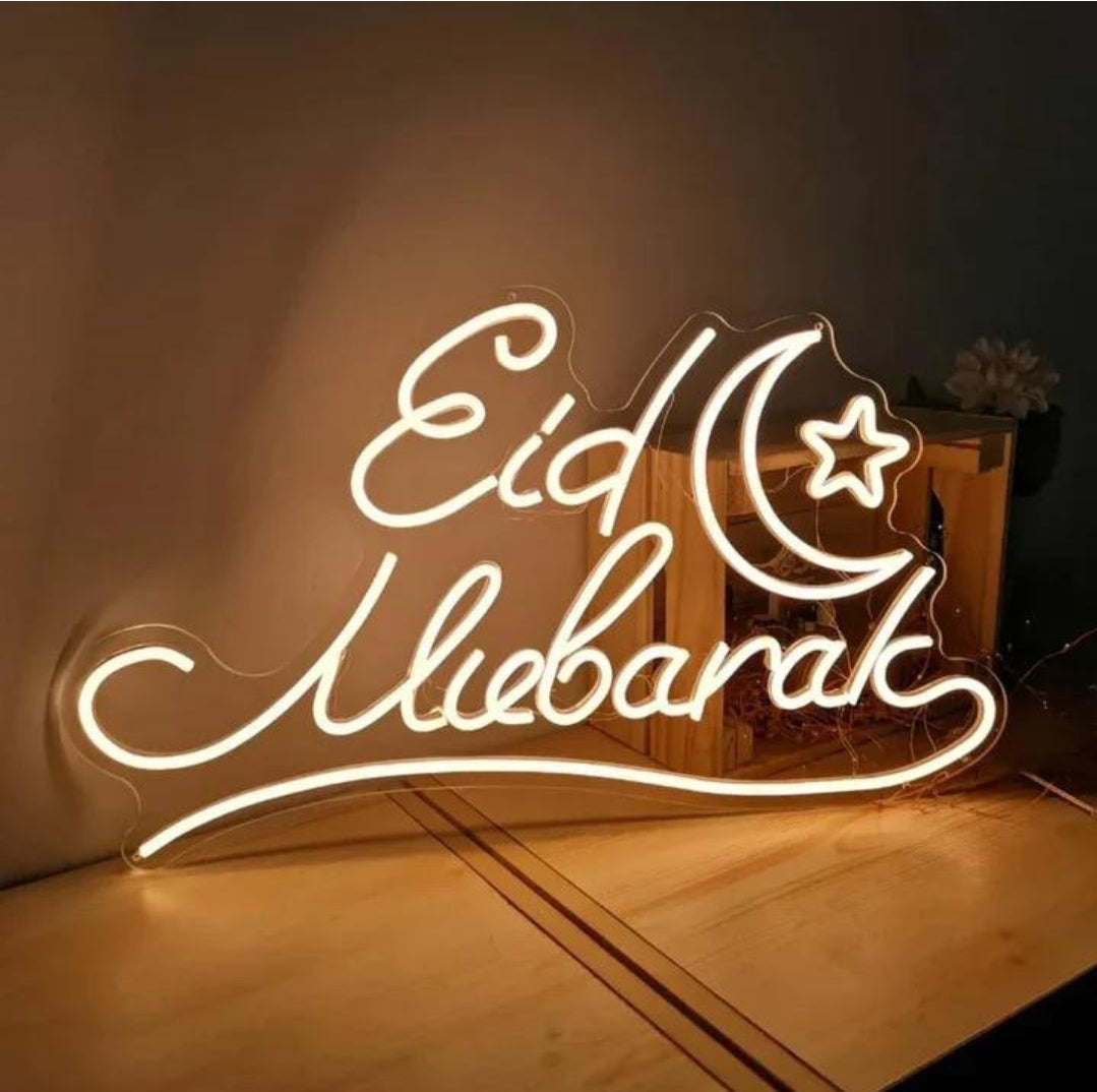 Eid Neon Lights 90 by 40cm