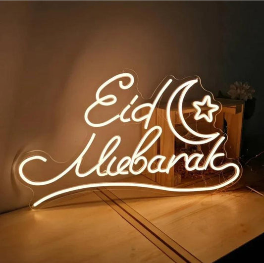 Eid Neon Lights 90 by 40cm