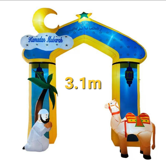 3.1m huge Ramadan inflatable/balloon With LEDs