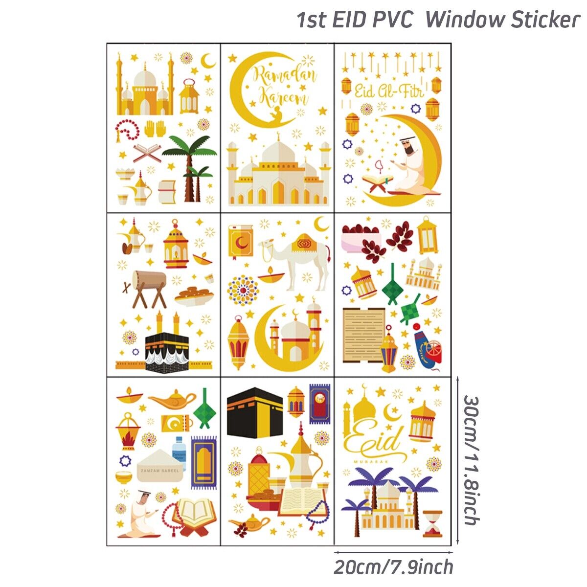 Eid/Ramadan/Islamic Wall Stickers Decor For Home Islamic Ramadan Kareem Muslim