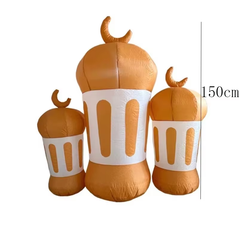 Ramadan Inflatables Muslim Lantern Decorations for Eid Mubarak LED Lights