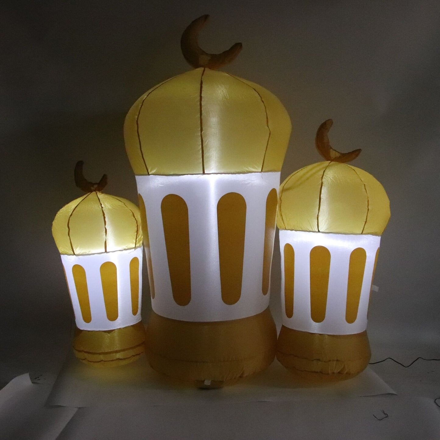 Ramadan Inflatables Muslim Lantern Decorations for Eid Mubarak LED Lights