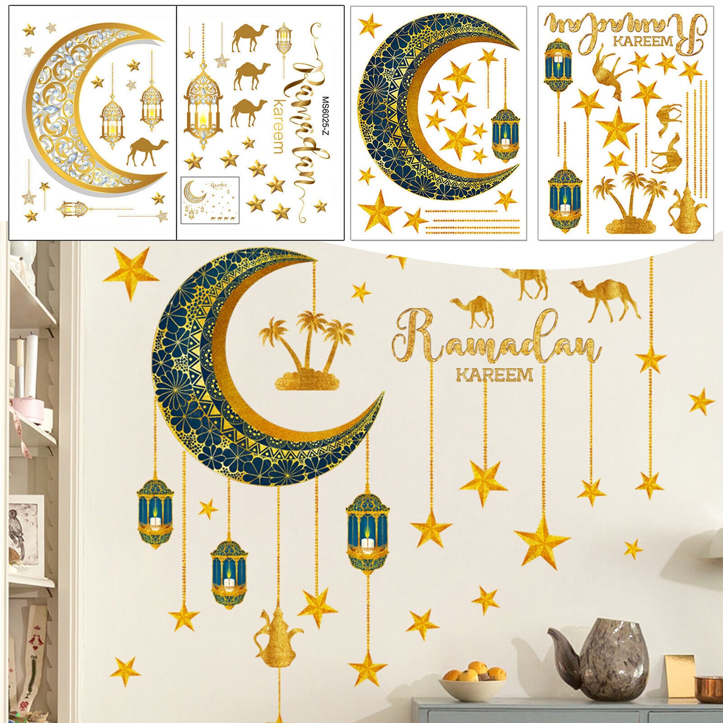 Eid/Ramadan/Islamic Wall Stickers Decor For Home Islamic Ramadan Kareem Muslim